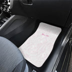 Personalised New Zealand Aotearoa Car Mats Nurse Tribal Pink Version