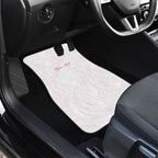Personalised New Zealand Aotearoa Car Mats Nurse Tribal Pink Version