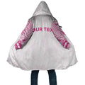 Personalised New Zealand Aotearoa Cloak Nurse Tribal Pink Version