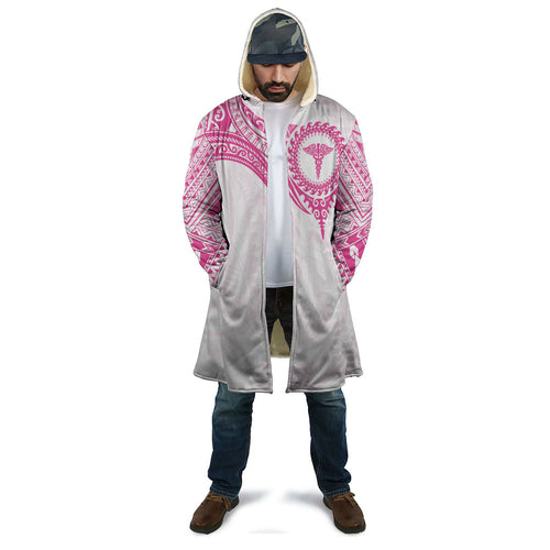 Personalised New Zealand Aotearoa Cloak Nurse Tribal Pink Version
