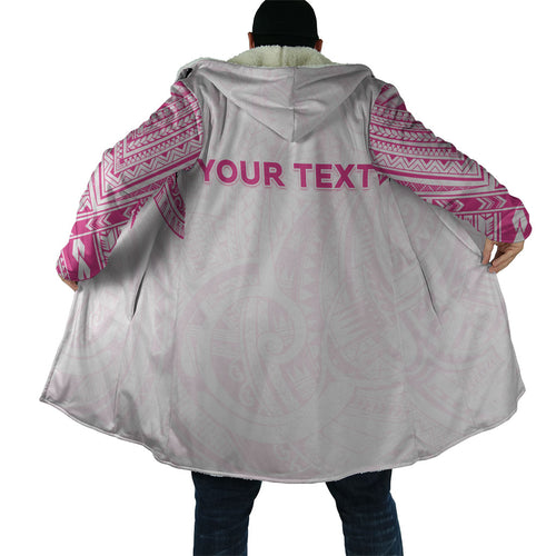 Personalised New Zealand Aotearoa Cloak Nurse Tribal Pink Version