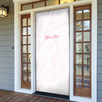 Personalised New Zealand Aotearoa Door Cover Nurse Tribal Pink Version