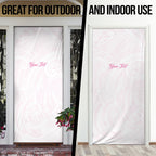 Personalised New Zealand Aotearoa Door Cover Nurse Tribal Pink Version