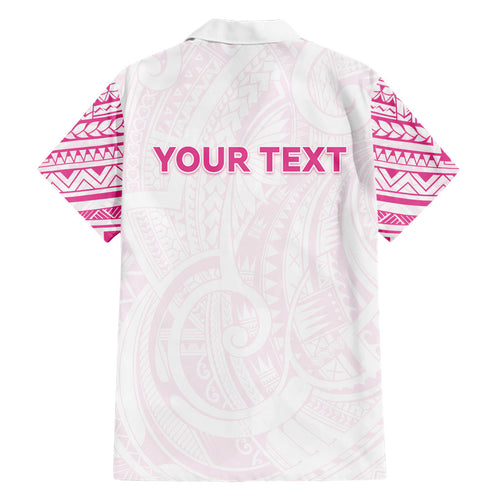 Personalised New Zealand Aotearoa Family Matching Mermaid Dress and Hawaiian Shirt Nurse Tribal Pink Version