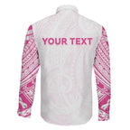 Personalised New Zealand Aotearoa Family Matching Summer Maxi Dress and Hawaiian Shirt Nurse Tribal Pink Version