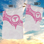 New Zealand Aotearoa Garden Flag Nurse Tribal Pink Version