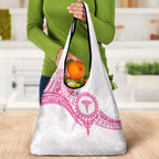 New Zealand Aotearoa Grocery Bag Nurse Tribal Pink Version