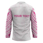 Personalised New Zealand Aotearoa Hockey Jersey Nurse Tribal Pink Version