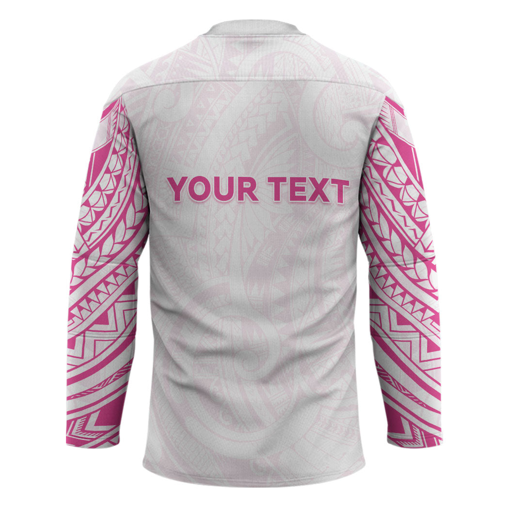 Personalised New Zealand Aotearoa Hockey Jersey Nurse Tribal Pink Version