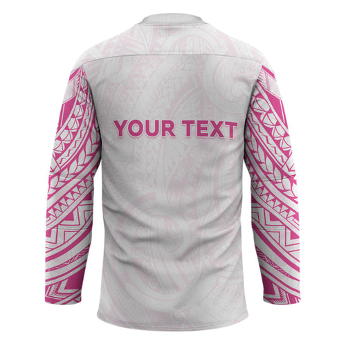 Personalised New Zealand Aotearoa Hockey Jersey Nurse Tribal Pink Version