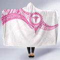New Zealand Aotearoa Hooded Blanket Nurse Tribal Pink Version
