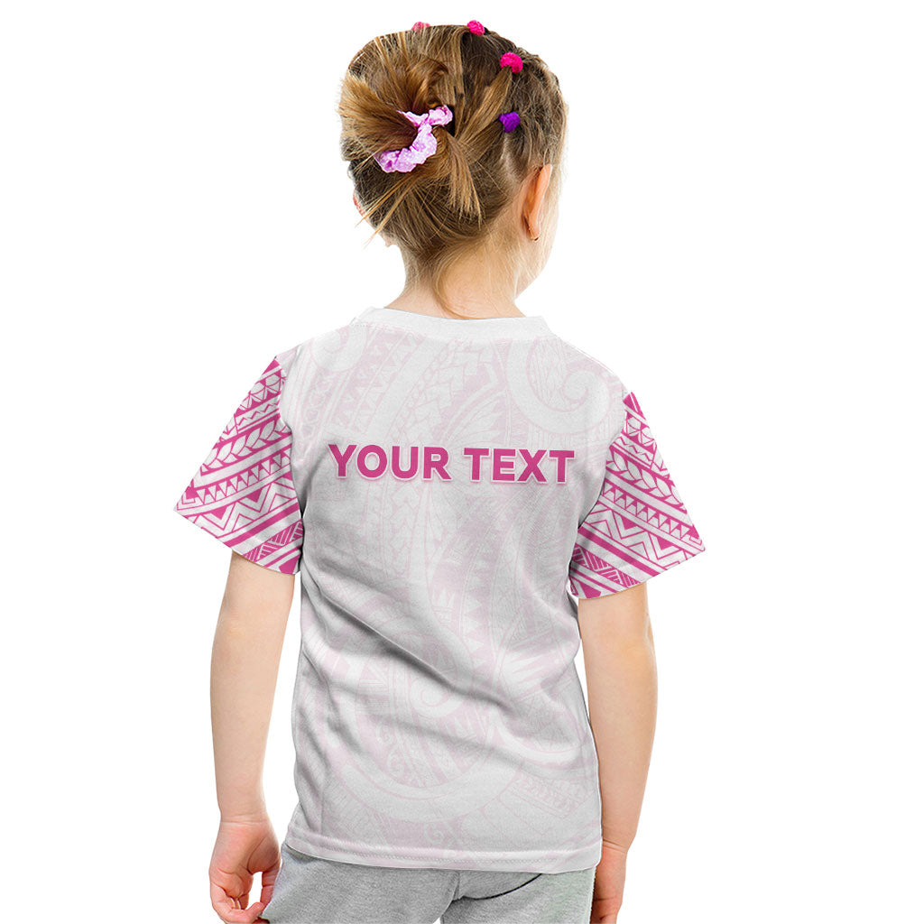 Personalised New Zealand Aotearoa Kid T Shirt Nurse Tribal Pink Version