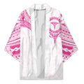 Personalised New Zealand Aotearoa Kimono Nurse Tribal Pink Version