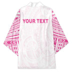 Personalised New Zealand Aotearoa Kimono Nurse Tribal Pink Version