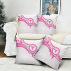 New Zealand Aotearoa Pillow Cover Nurse Tribal Pink Version