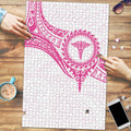 New Zealand Aotearoa Puzzle Nurse Tribal Pink Version