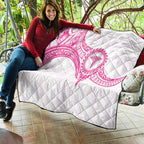New Zealand Aotearoa Quilt Nurse Tribal Pink Version