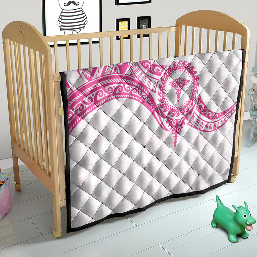 New Zealand Aotearoa Quilt Nurse Tribal Pink Version