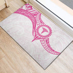 New Zealand Aotearoa Rubber Doormat Nurse Tribal Pink Version
