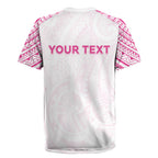 Personalised New Zealand Aotearoa Rugby Jersey Nurse Tribal Pink Version