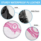 New Zealand Aotearoa Spare Tire Cover Nurse Tribal Pink Version