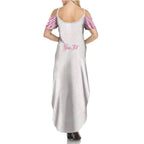 Personalised New Zealand Aotearoa Summer Maxi Dress Nurse Tribal Pink Version