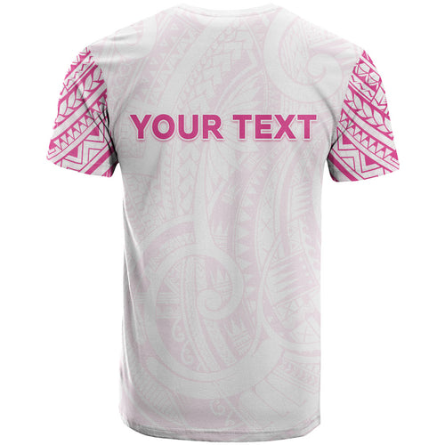 Personalised New Zealand Aotearoa T Shirt Nurse Tribal Pink Version