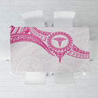 New Zealand Aotearoa Tablecloth Nurse Tribal Pink Version
