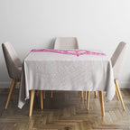 New Zealand Aotearoa Tablecloth Nurse Tribal Pink Version