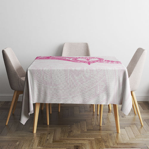 New Zealand Aotearoa Tablecloth Nurse Tribal Pink Version