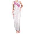 Personalised New Zealand Aotearoa Tank Maxi Dress Nurse Tribal Pink Version