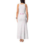 Personalised New Zealand Aotearoa Tank Maxi Dress Nurse Tribal Pink Version