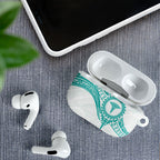 New Zealand Aotearoa AirPods Case Nurse Tribal Teal Version
