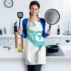 New Zealand Aotearoa Apron Nurse Tribal Teal Version