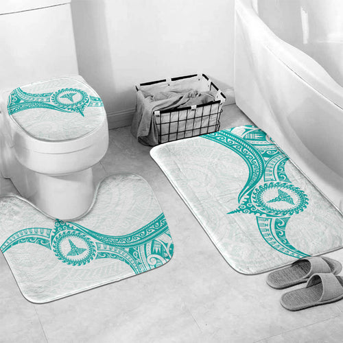 New Zealand Aotearoa Bathroom Set Nurse Tribal Teal Version
