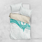 New Zealand Aotearoa Bedding Set Nurse Tribal Teal Version