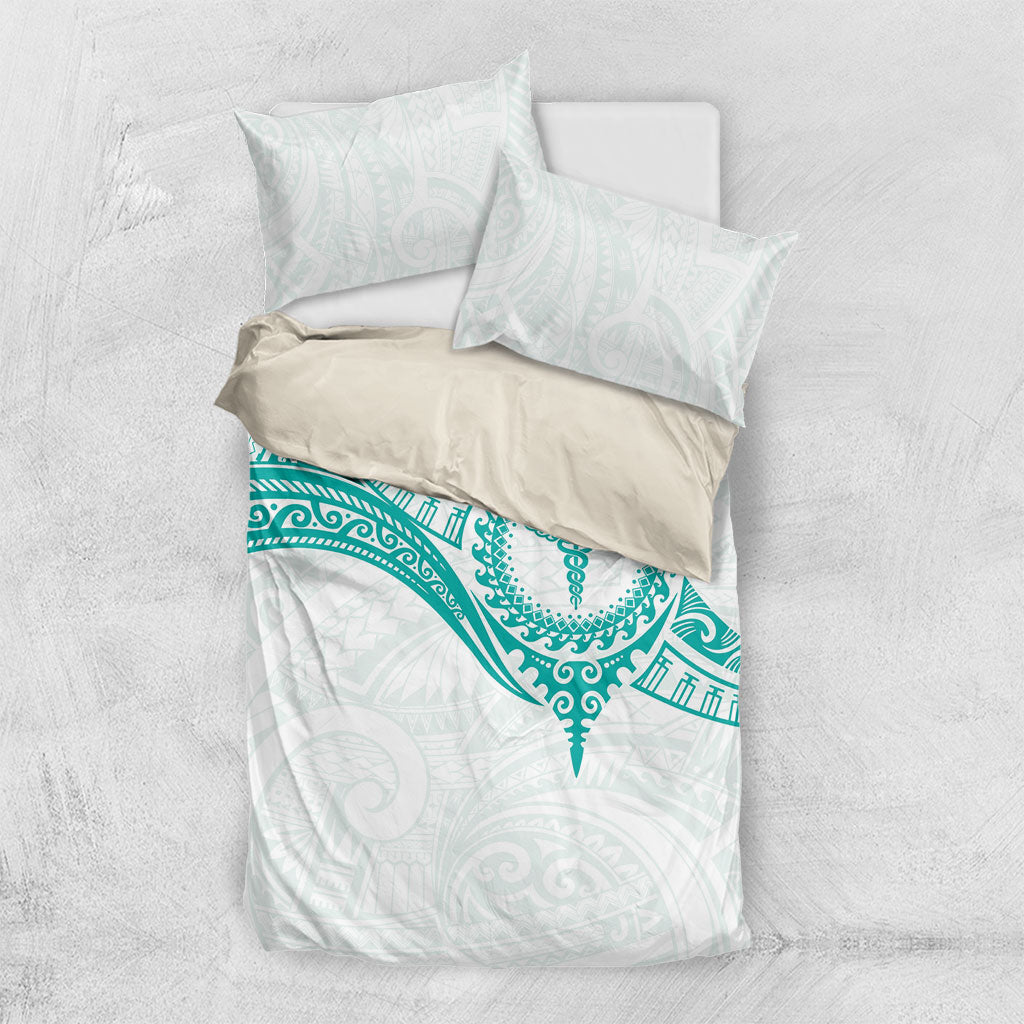 New Zealand Aotearoa Bedding Set Nurse Tribal Teal Version