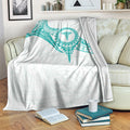 New Zealand Aotearoa Blanket Nurse Tribal Teal Version