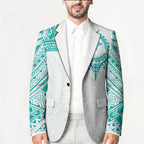 Personalised New Zealand Aotearoa Blazer Nurse Tribal Teal Version