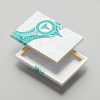 New Zealand Aotearoa Canvas Wall Art Nurse Tribal Teal Version