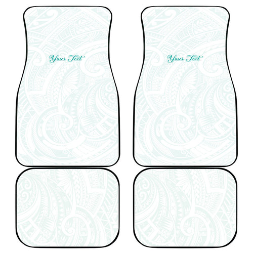 Personalised New Zealand Aotearoa Car Mats Nurse Tribal Teal Version