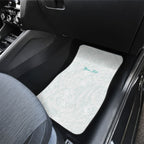 Personalised New Zealand Aotearoa Car Mats Nurse Tribal Teal Version
