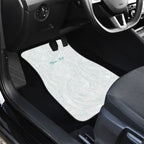 Personalised New Zealand Aotearoa Car Mats Nurse Tribal Teal Version