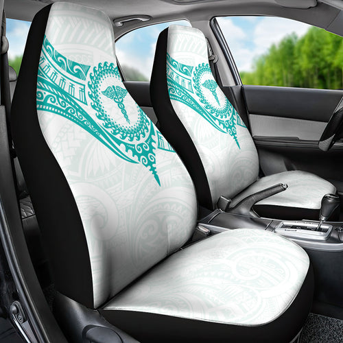 New Zealand Aotearoa Car Seat Cover Nurse Tribal Teal Version