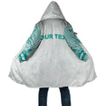 Personalised New Zealand Aotearoa Cloak Nurse Tribal Teal Version