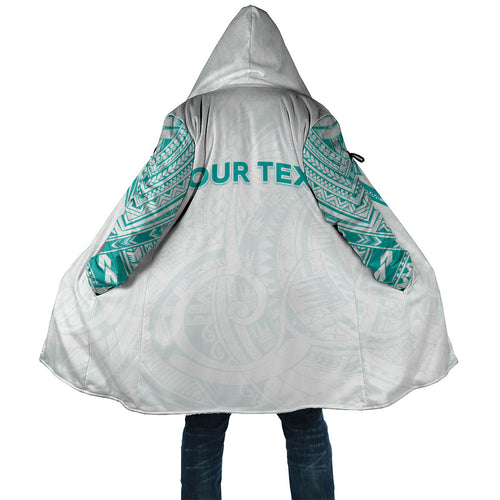 Personalised New Zealand Aotearoa Cloak Nurse Tribal Teal Version