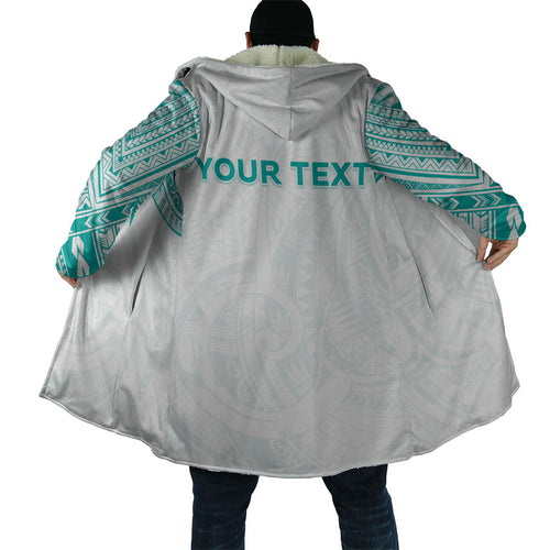 Personalised New Zealand Aotearoa Cloak Nurse Tribal Teal Version