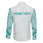 Personalised New Zealand Aotearoa Family Matching Mermaid Dress and Hawaiian Shirt Nurse Tribal Teal Version
