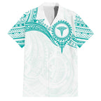 Personalised New Zealand Aotearoa Family Matching Puletasi and Hawaiian Shirt Nurse Tribal Teal Version