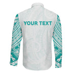 Personalised New Zealand Aotearoa Family Matching Summer Maxi Dress and Hawaiian Shirt Nurse Tribal Teal Version